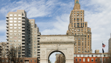swastika drawn on nyc washington square park arch