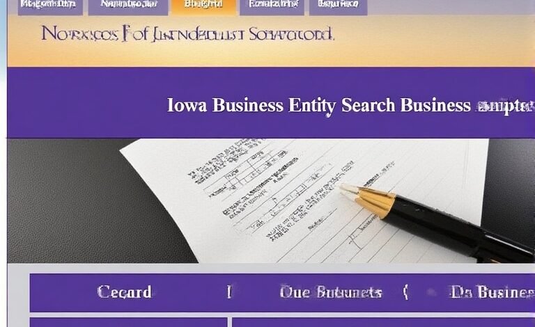 iowa business entity search​